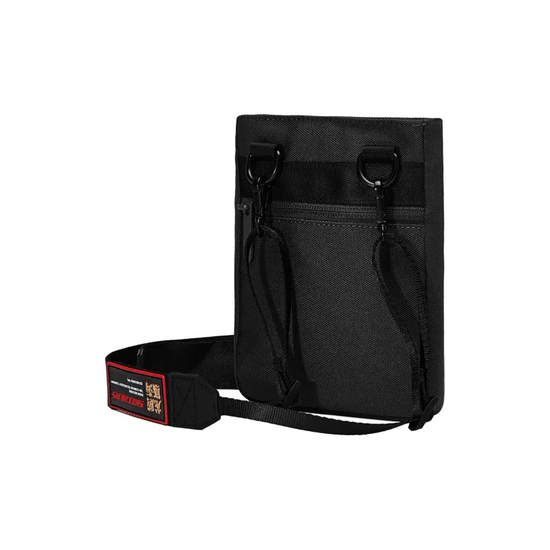 Skechers Fabric Shoulder Bag Crossbody Bag Regular Unisex Carbon Black-3