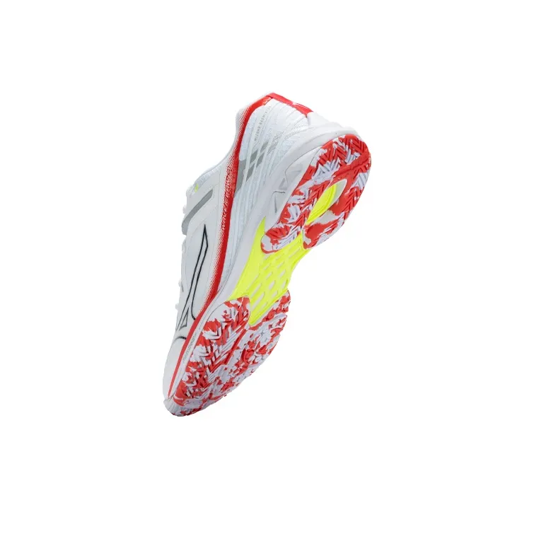 Mizuno Wave Claw 3 Wide 'White Radiant Red'-4