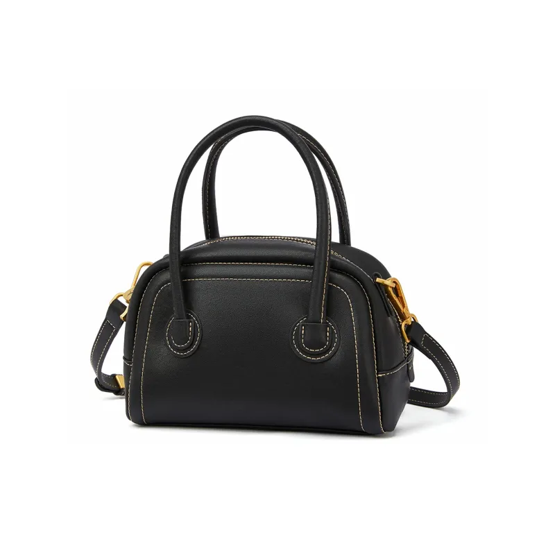 RED DRAGONFLY Microfiber Synthetic Leather Shoulder Bag, Crossbody Bag, Handbag Trumpets Women's Biscuit Apricot/Black-8