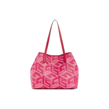 GUESS Artificial Leather Tote Bag Shopping Bag Shoulder Bag Handbag Women's Pink