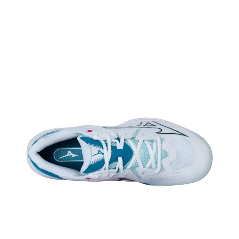 Mizuno Wave Claw 3 Wide 'White Sailor Blue'-3