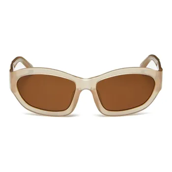 DRIES VAN NOTEN Irregular Shape Sunglasses Unisex Taupe