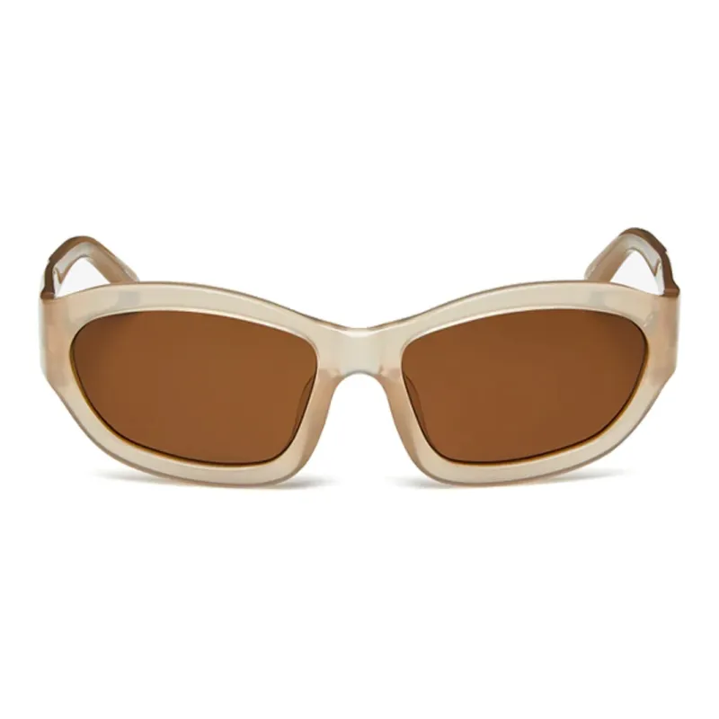 DRIES VAN NOTEN Irregular Shape Sunglasses Unisex Taupe-0