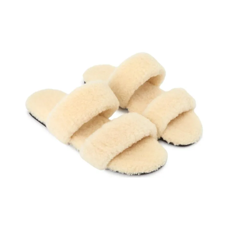 SAINT LAURENT Bleach Slip On Slides-1