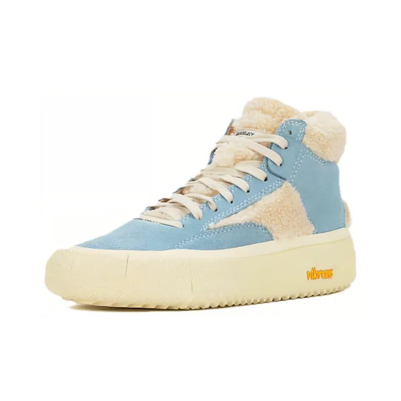 BRANDBLACK High-Top Skateboard Shoes Women's Blue-2