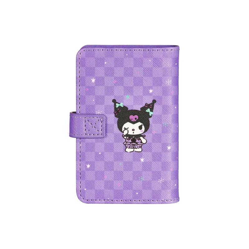 Zgo Sanrio, Kuromi Collection PU Card Holder Regular Women's Purple-2