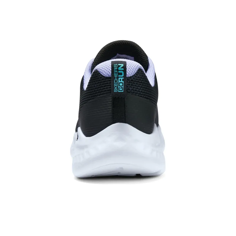 Skechers Go Run Lite Low Top Casual Running Shoes Women's Black White-4