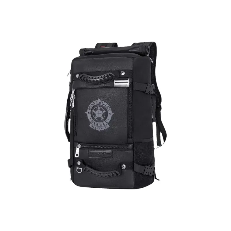 MingLu Oxford Backpack Regular Unisex Black-0
