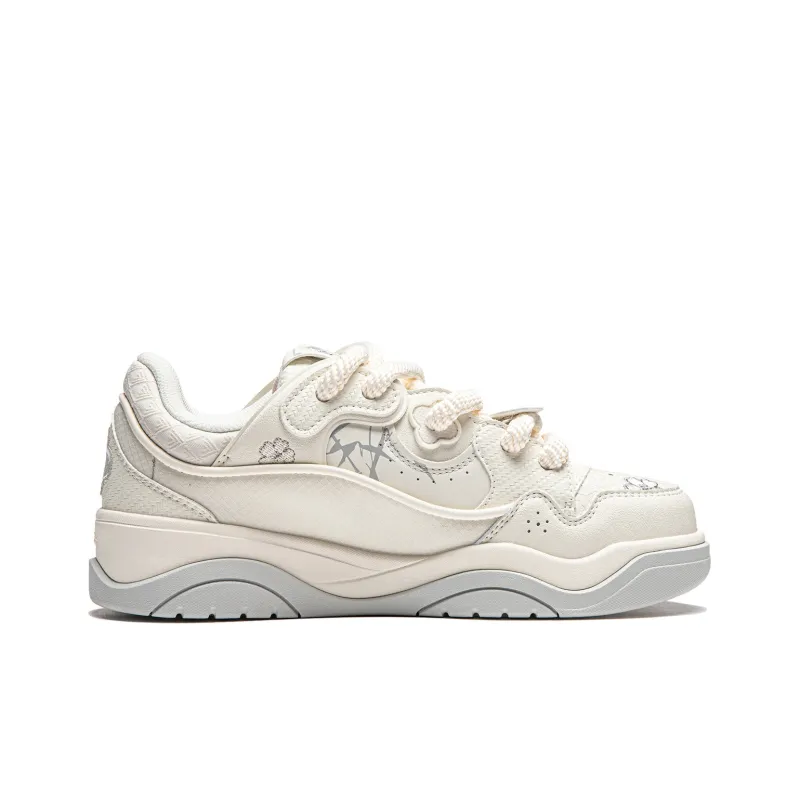 LiNing Journey 2.0 Low Top Skateboard Shoes Women's Ecru-1