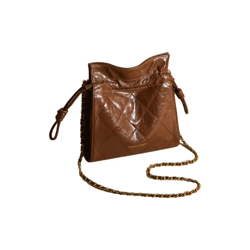 Marino Orlandi Cow Split Leather Crossbody Bag, Shoulder Bag Women's Brown/Black-4