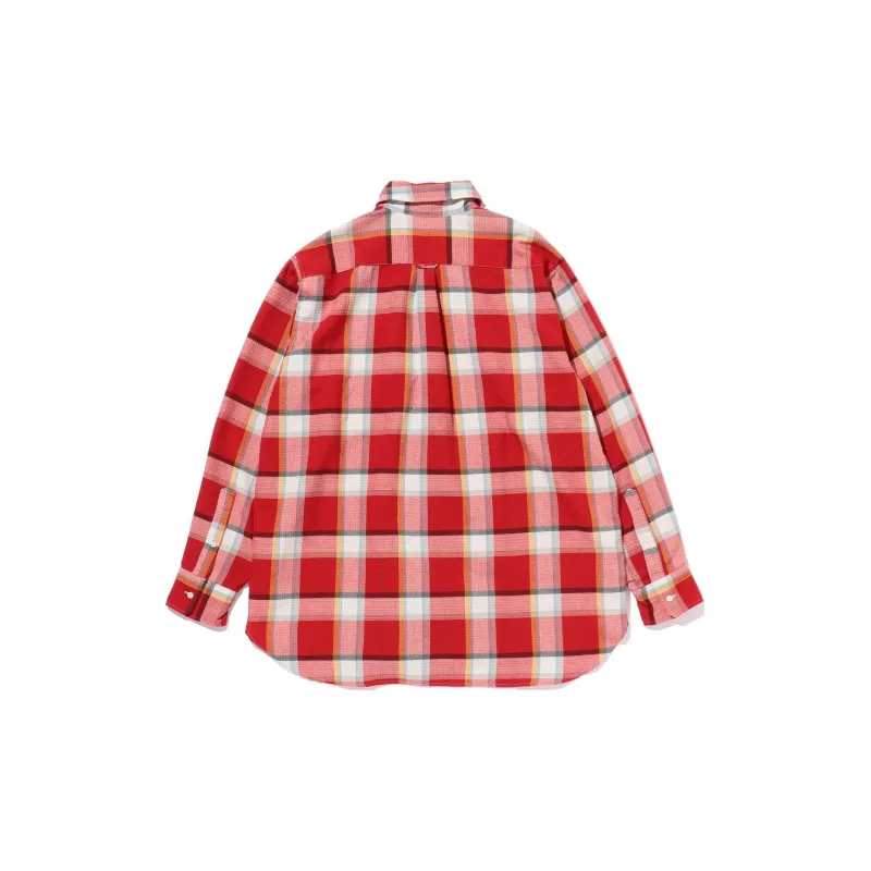 Beams Shirts Men Red-1