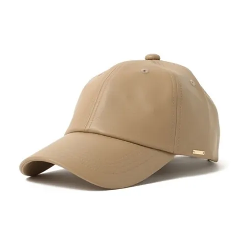 Beams Artificial Leather Baseball Caps Women's Light Umber