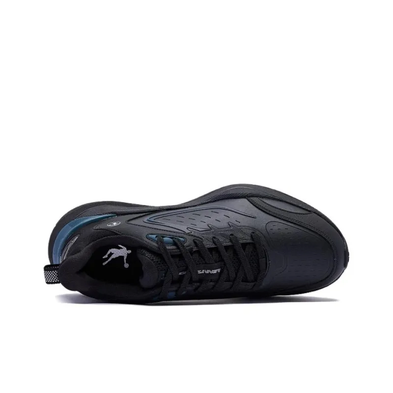 QIAODAN Cushioning Wear-Resistant Low-Top Running Shoes Men's Stellar Blue-4