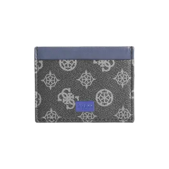 GUESS Artificial Leather Card Holder Men's Black & Blue