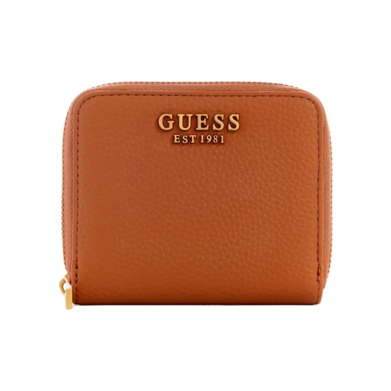 GUESS Artificial Leather Wallet Small Size Women's Brandy Color-0