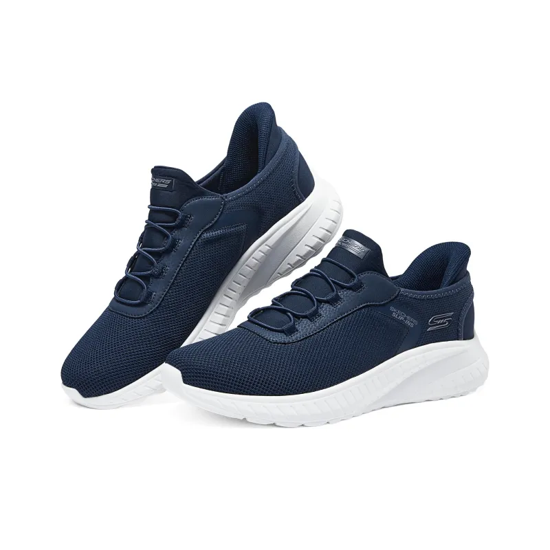 Skechers Slip Ins Cushioned Wear-Resistant Lightweight Low-Top Casual Shoes Men's Navy-3
