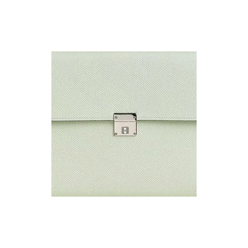 HERMES Clic Epsom Calfskin Shoulder Bag Crossbody Bag Wallet Women's 0S Vert Fizz Bubble Green-2