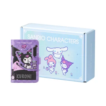 Zgo Sanrio, Kuromi Collection PU Card Holder Regular Women's Purple
