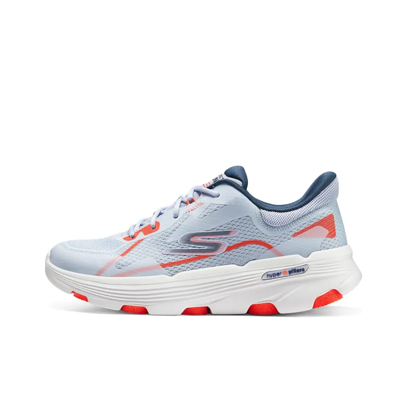 Skechers Cushioning Wear Resistant Low Top Casual Running Shoes Women's Blue Orange-0