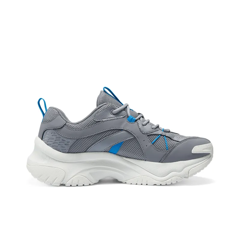 Skechers Anti Slip Wear Resistant Low Top Running Shoes Men's Blue Gray-1