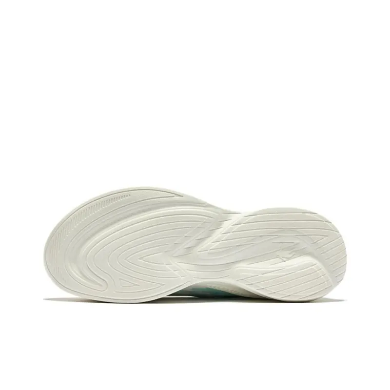 QIAODAN Sigh 4.0 Cushioning Anti Slip And Wear Resistant Low Top Running Shoes Men's White Green-5