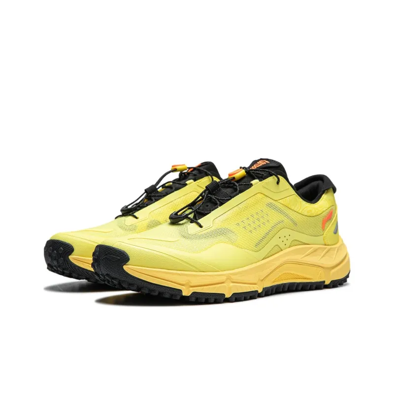 LiNing Yijie Lite V3 Cushioning Slip Resistant Low Top Hiking Shoes Men's Yellow Black-2