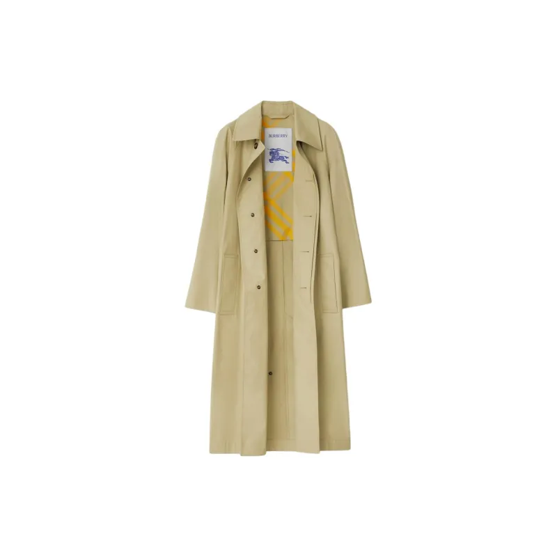 Burberry Short Bradford Car Coat Coats Women's Khaki-1