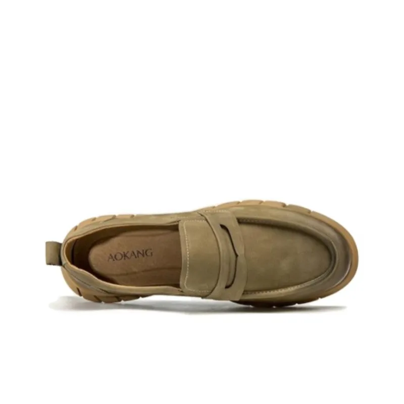 AOKANG Loafers Men's Olive Green-2