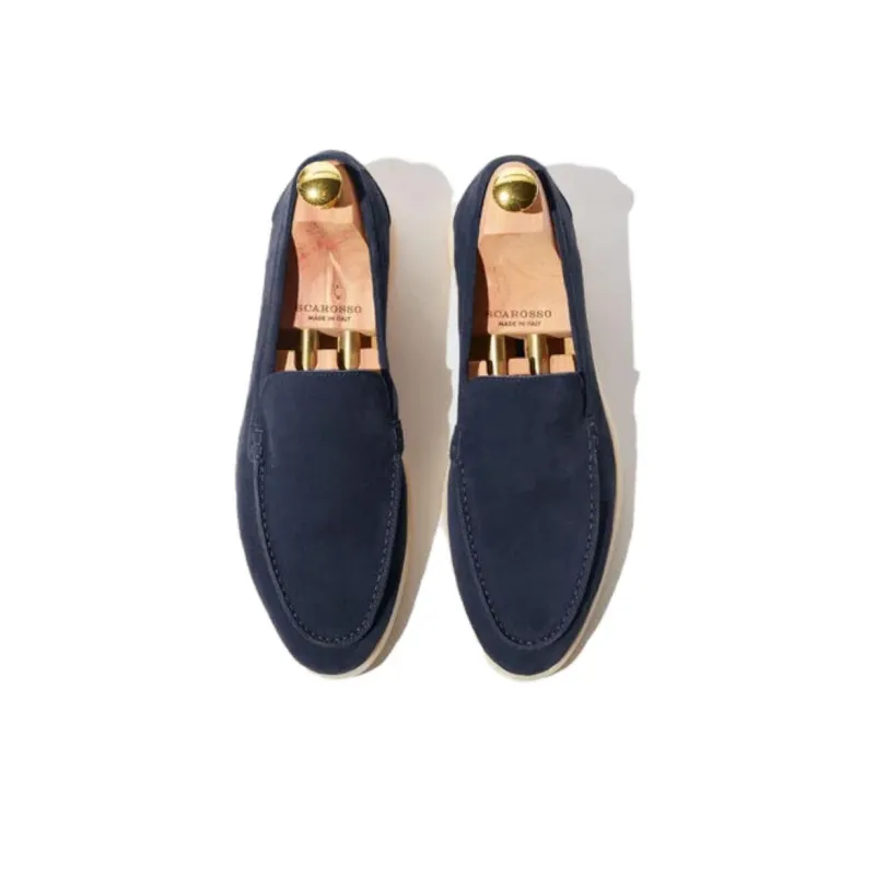 SCAROSSO Ludovico Round Toe Slip On Loafers-3