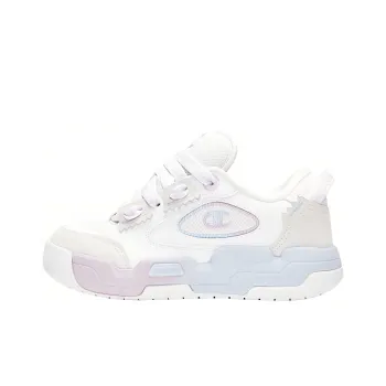 Champion Essentials Collection Valve V2 Low Top Skateboard Shoes Women's White Hyacinth Purple