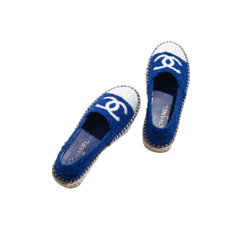 CHANEL Espadrilles Women's Blue-3