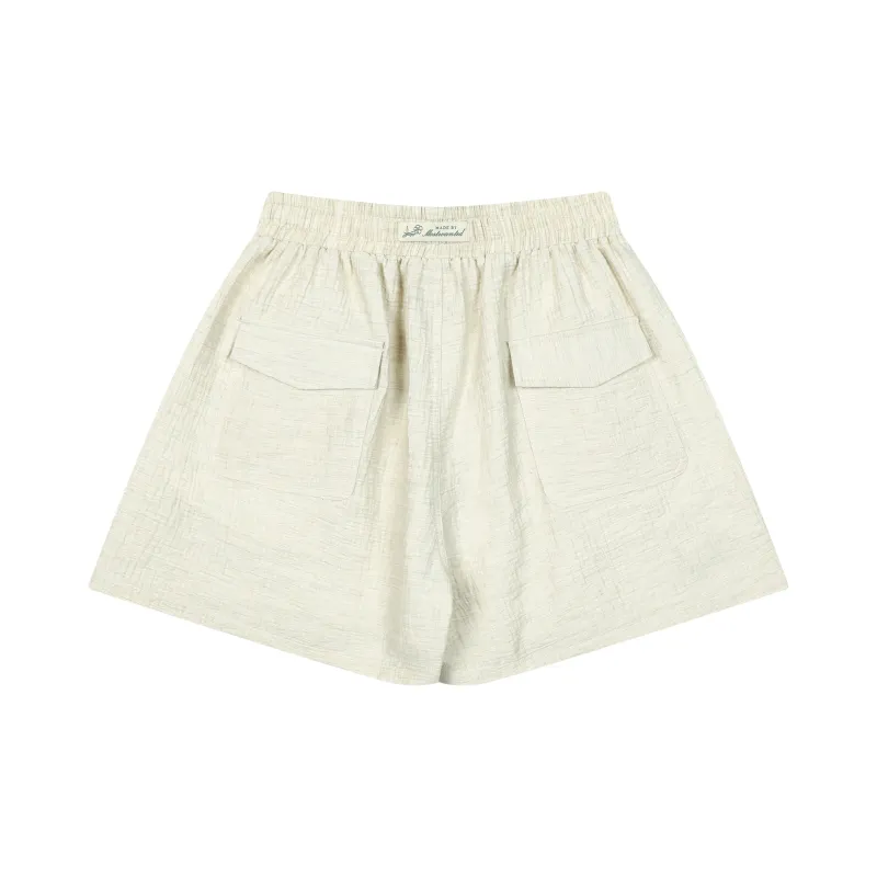 MostwantedLab Vintage Flower Casual Shorts Unisex-1