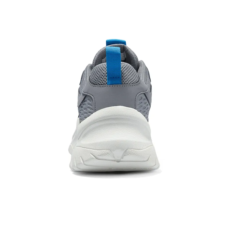 Skechers Anti Slip Wear Resistant Low Top Running Shoes Men's Blue Gray-4
