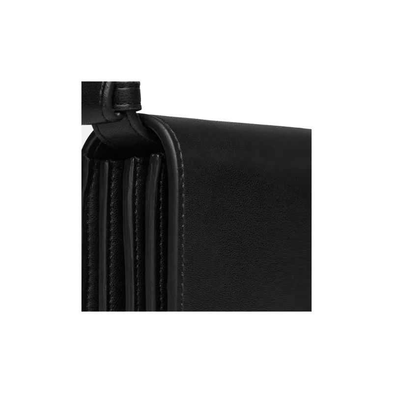 NANUSHKA Polyurethane And Polyester Blend Portable Crossbody Bag Shoulder Bag Large Size Women's Black-4