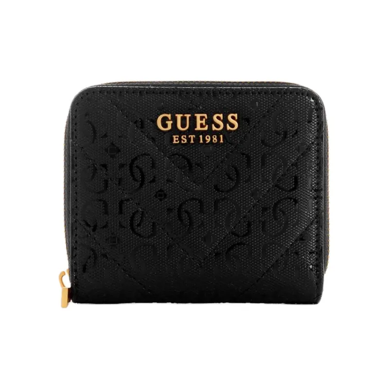 GUESS Artificial Leather Wallet Small Size Women's Black-0