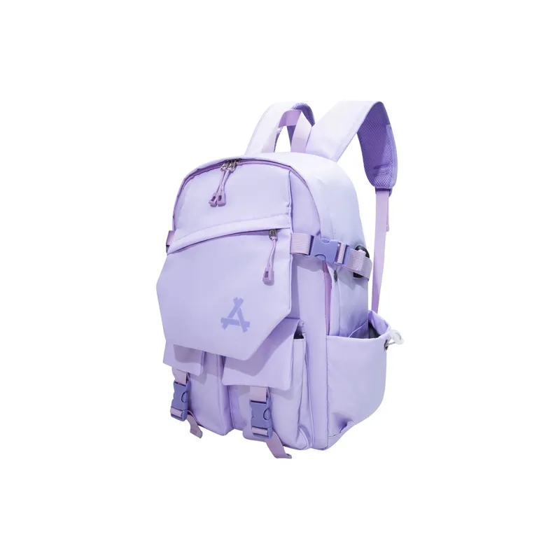 KONADCT Oxford/PU Backpack Large Size Unisex Black/Gray/White/Purple/Monogram/Coffee-18