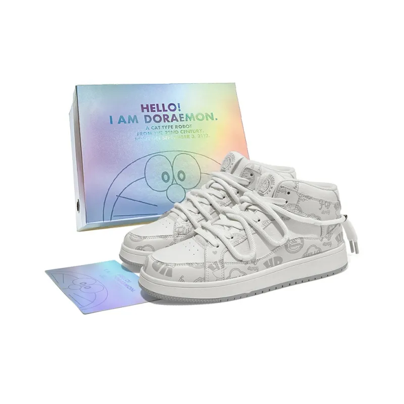 DoraemonA Box Limited Edition Puffy Shoes Low-Top Skateboard Shoes Unisex-360