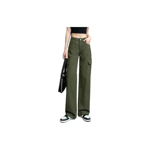 Tonlion Cargo Pants Women's Army Green