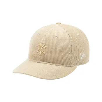 New Era Cotton Corduroy Baseball Caps Unisex Beige