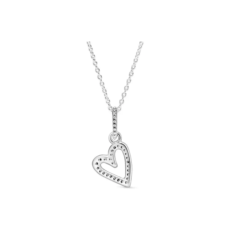 Pandora Silver Cubic Zirconia Necklaces Unisex Silver-1