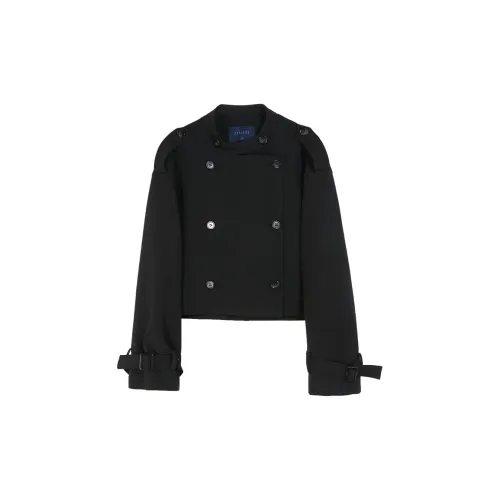 3COLOUR Cropped Coats Women's Black