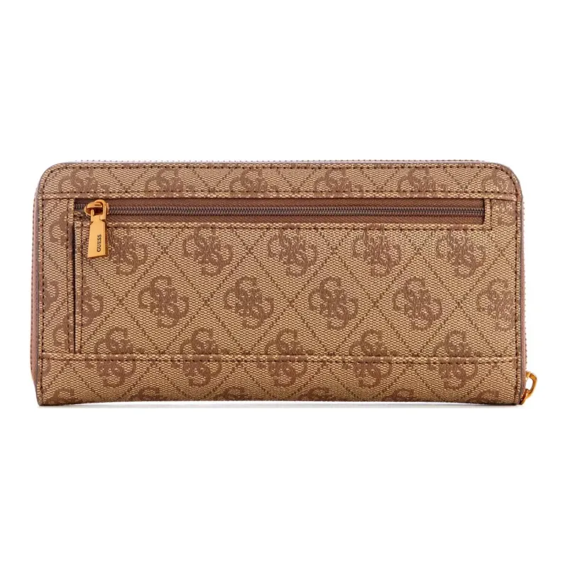 GUESS Artificial Leather Wallet Large Size Women's Vintage Brown-1