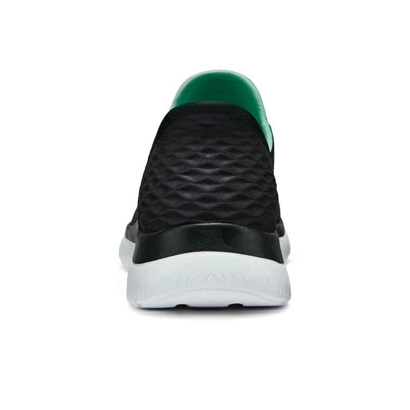 Skechers Summits Hands Free Slip Ins Technology Anti Slip Wear Resistant Low Top Casual Shoes Women's Black Green-4