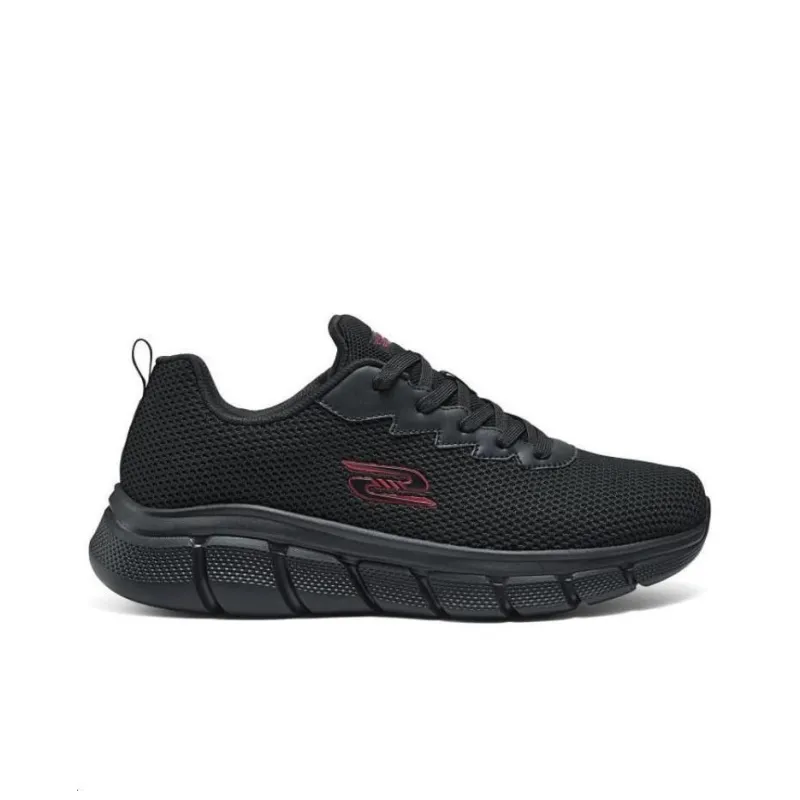 Skechers Cushioned Slip Resistant Breathable Low Top Running Shoes Men's Black-1