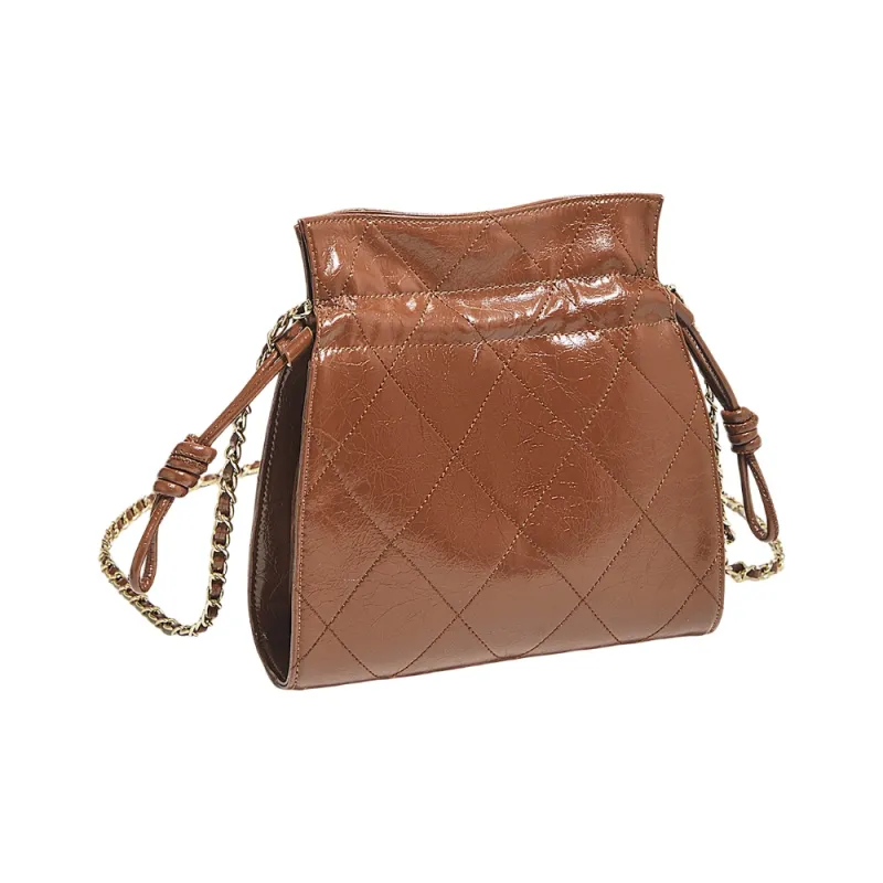 Marino Orlandi Cow Split Leather Crossbody Bag, Shoulder Bag Women's Brown/Black-2