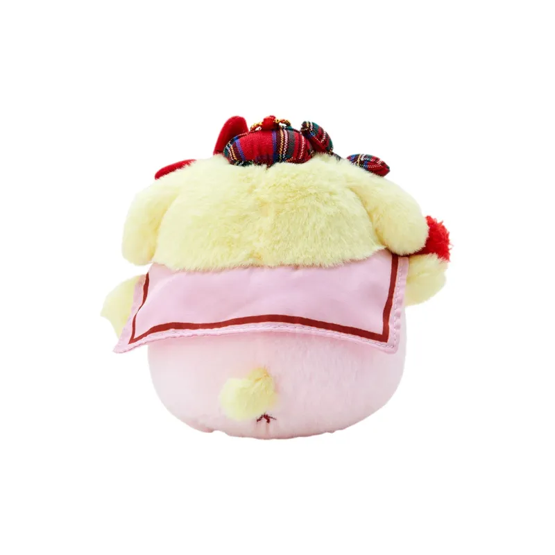 Sanrio Pompompurin Heart Bowknot Collection Dolls Plush Pendant 12.5cm Height-1