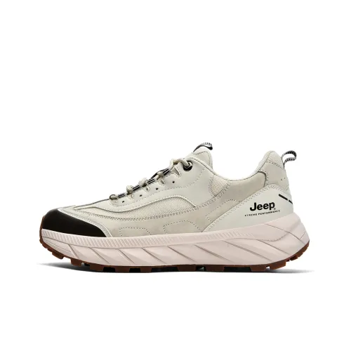 Jeep Cushioned Wear Resistant Slip Resistant Low Top Platform Sports Hiking & Trekking Shoes Men's Sand