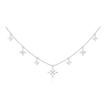 FANCI S925 Silver Set With Gemstones Necklaces Women's