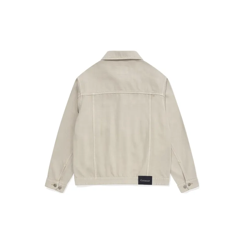 COVERNAT SS24 Denim Jacket Men's Ivory-1