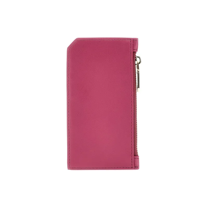 GUESS Artificial Leather Card Holder Women's Fuchsia-1
